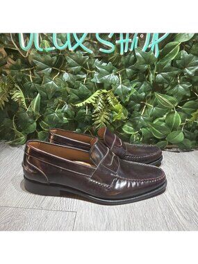 GH Bass Weejuns Loafers Mens Size 9.5 M Leather Penny Dover Dress Shoes Casual